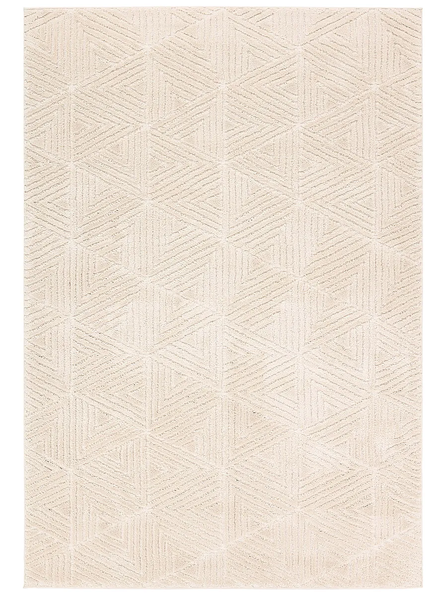 Calix By Nikki Chu Ziazan White 5' x 7' Rug