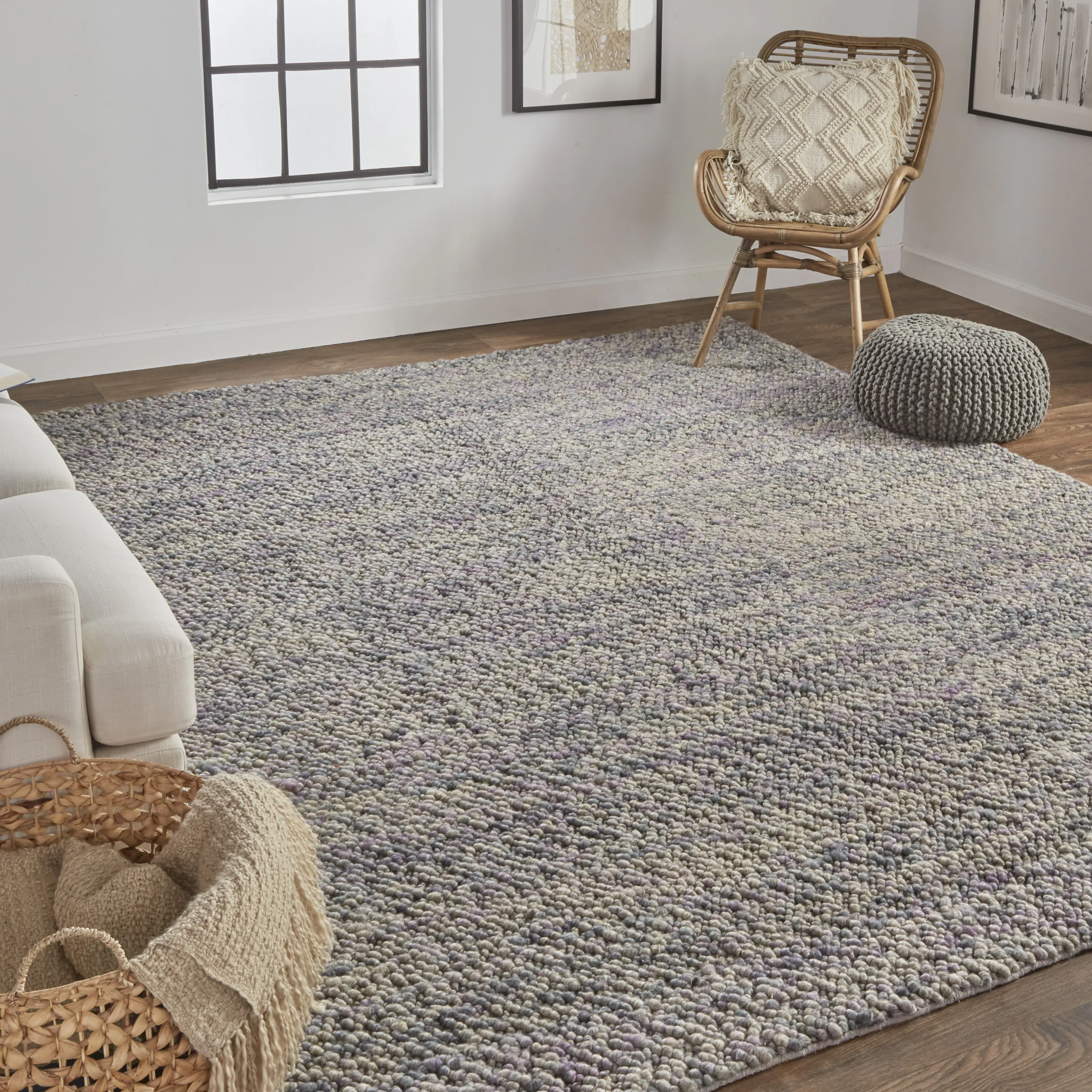 Berkeley 0821F Purple/Taupe/Gray 8' x 11' Rug