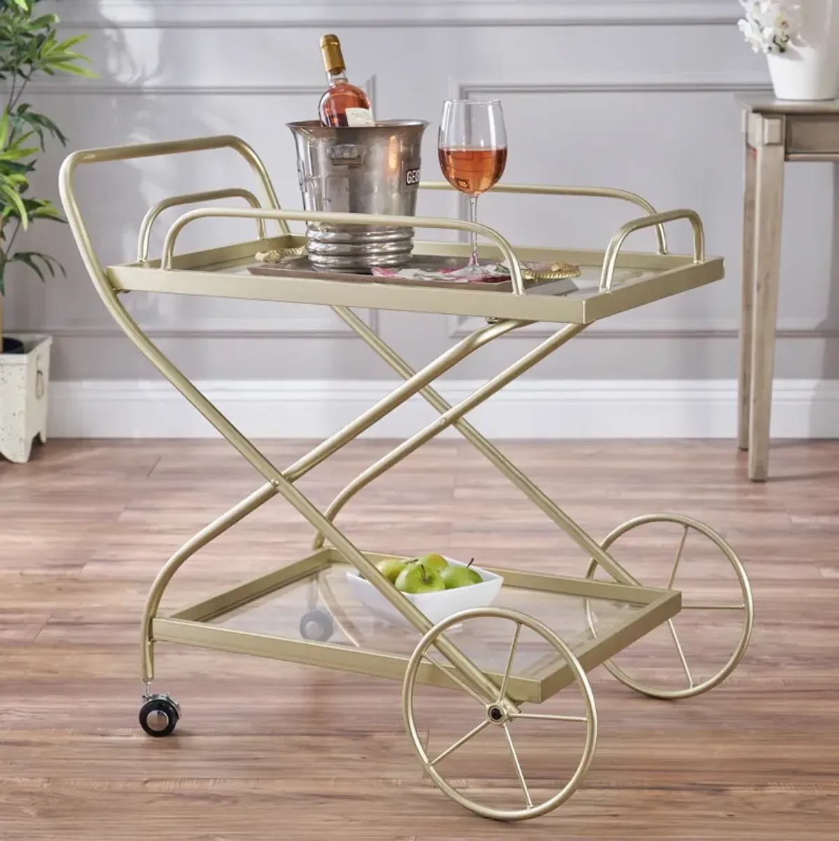 Turn-of-the-Century Bar Cart Elegance Meets Functionality