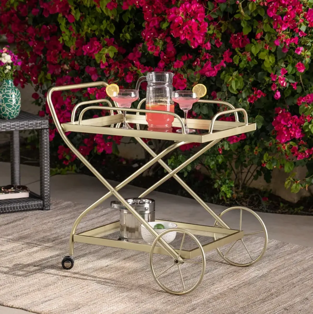 Turn-of-the-Century Bar Cart Elegance Meets Functionality