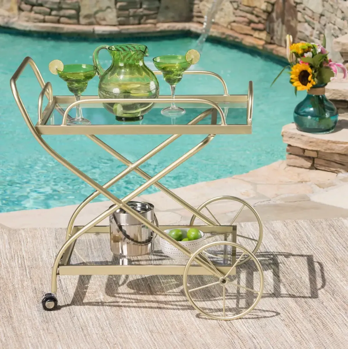 Turn-of-the-Century Bar Cart Elegance Meets Functionality