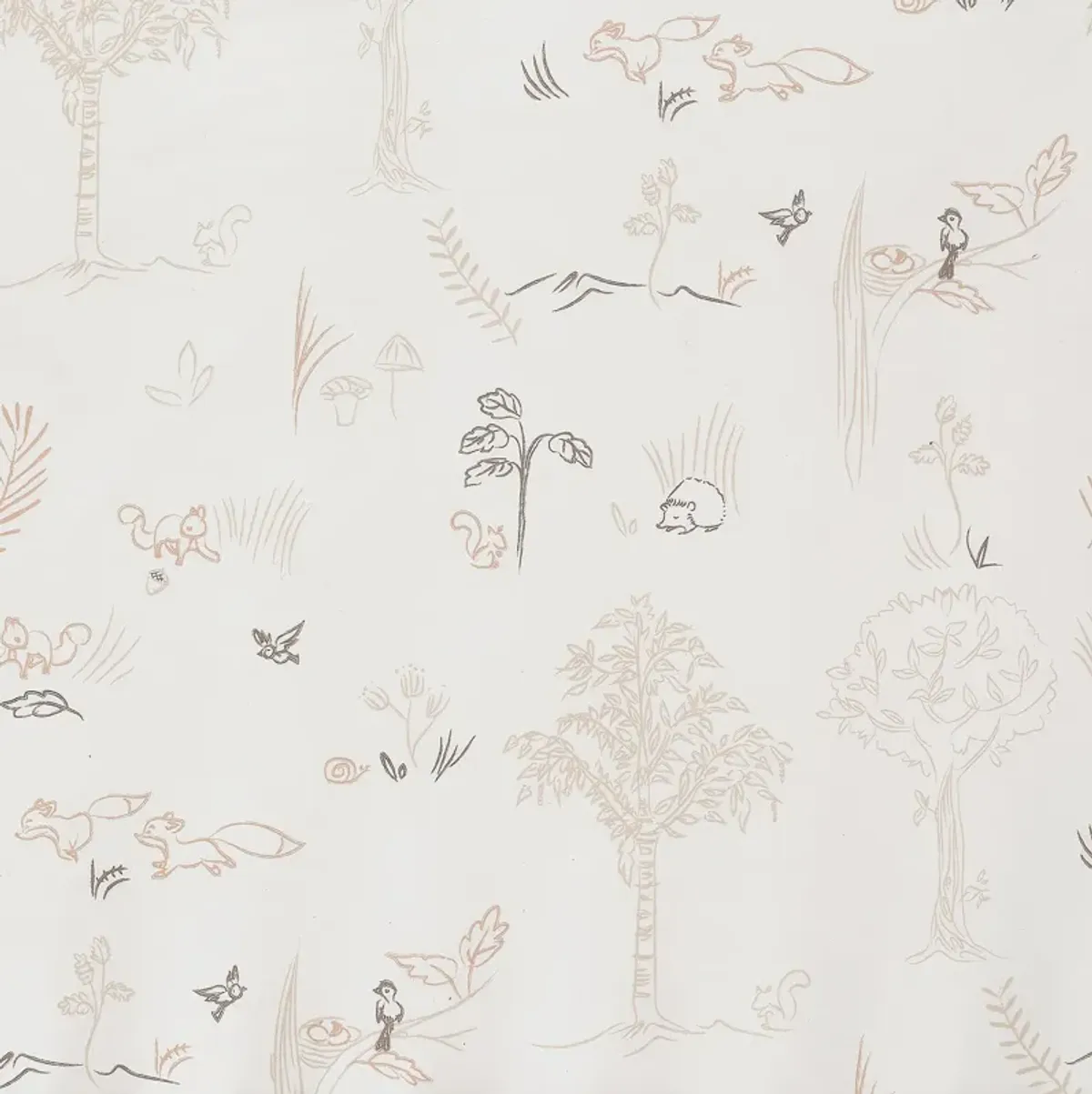 Lambs & Ivy Treetop Fox Woodland Breathable Cotton Fitted Crib/Toddler Sheet