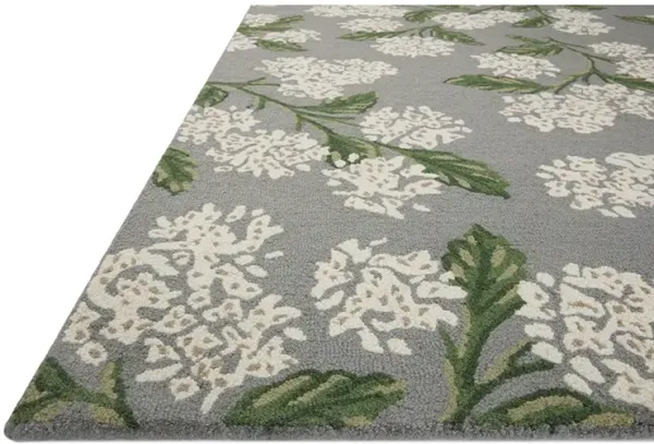 Joie JOI04 Grey 7'9" x 9'9" Rug by Rifle Paper Co. x Loloi
