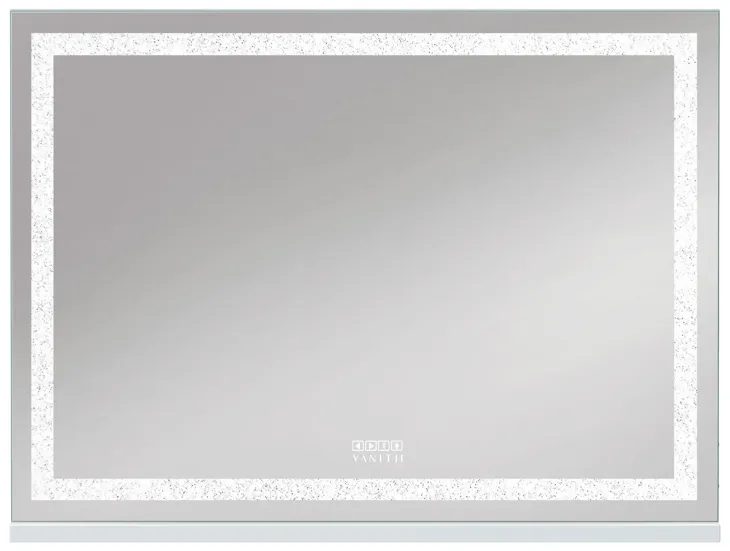 31.5'' x 23''Vanity Mirror For Makeup Lightstrip With Diamonds