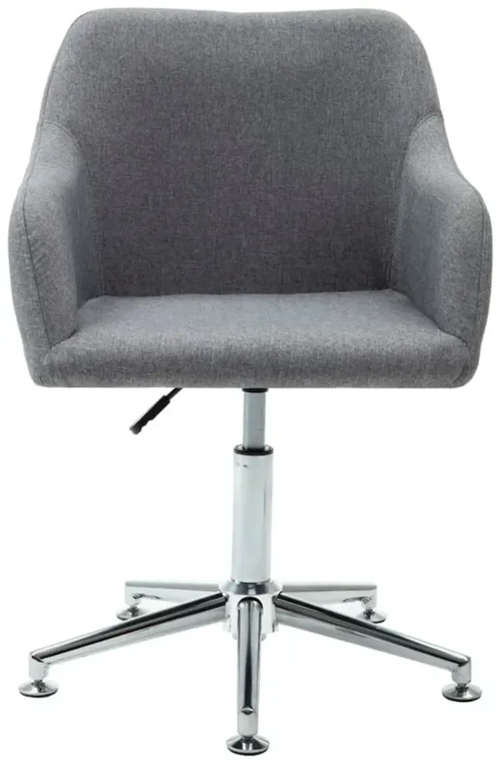 Swivel Dining Chair Light Gray Fabric