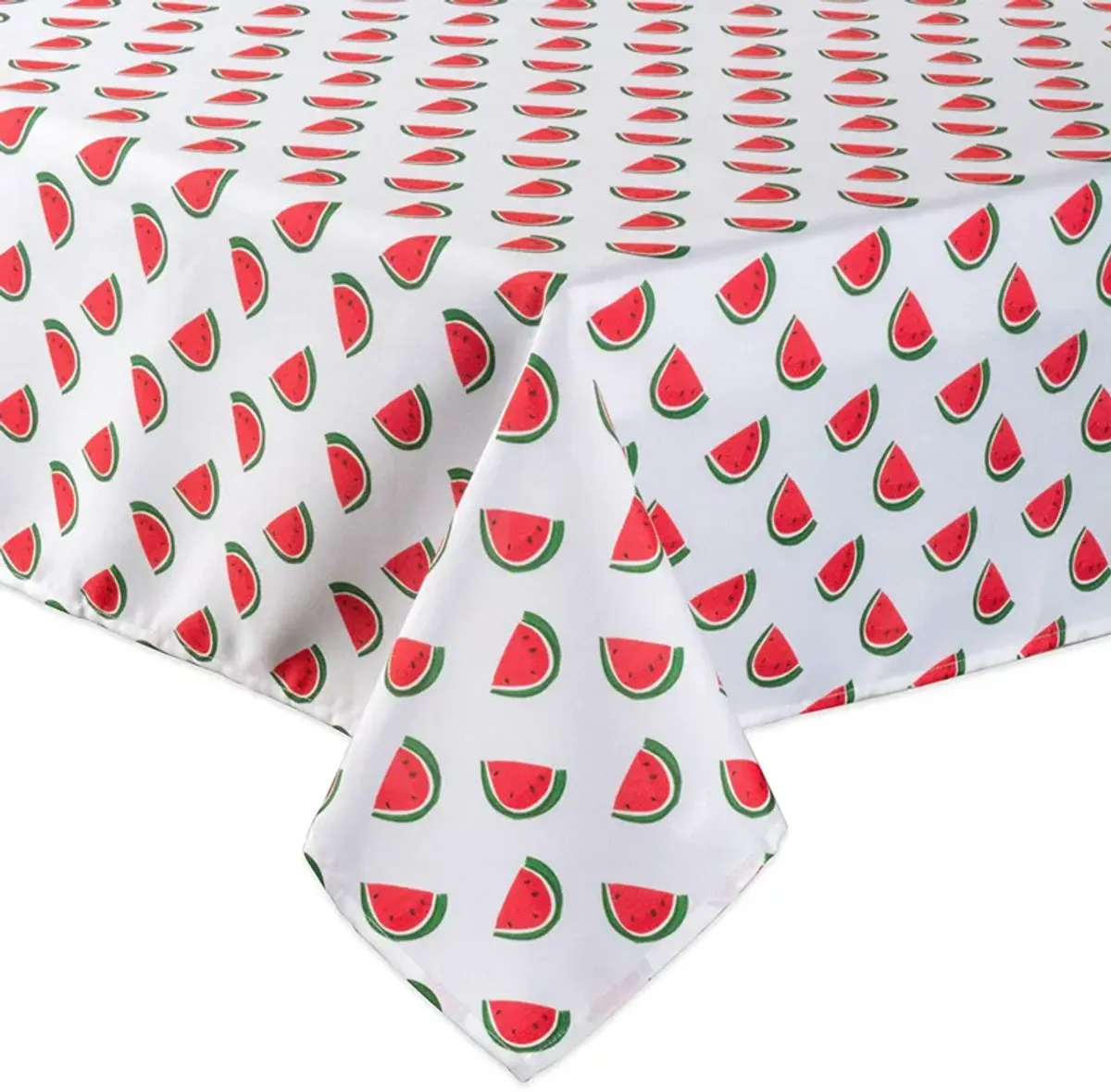 120" Zippered Outdoor Tablecloth with Watermelon Print Design