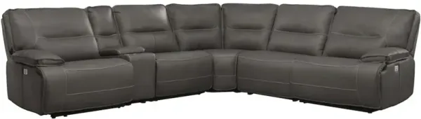 Parker Living Haze 6 Piece Modular Power Reclining Sectional with Power Adjustable Headrests