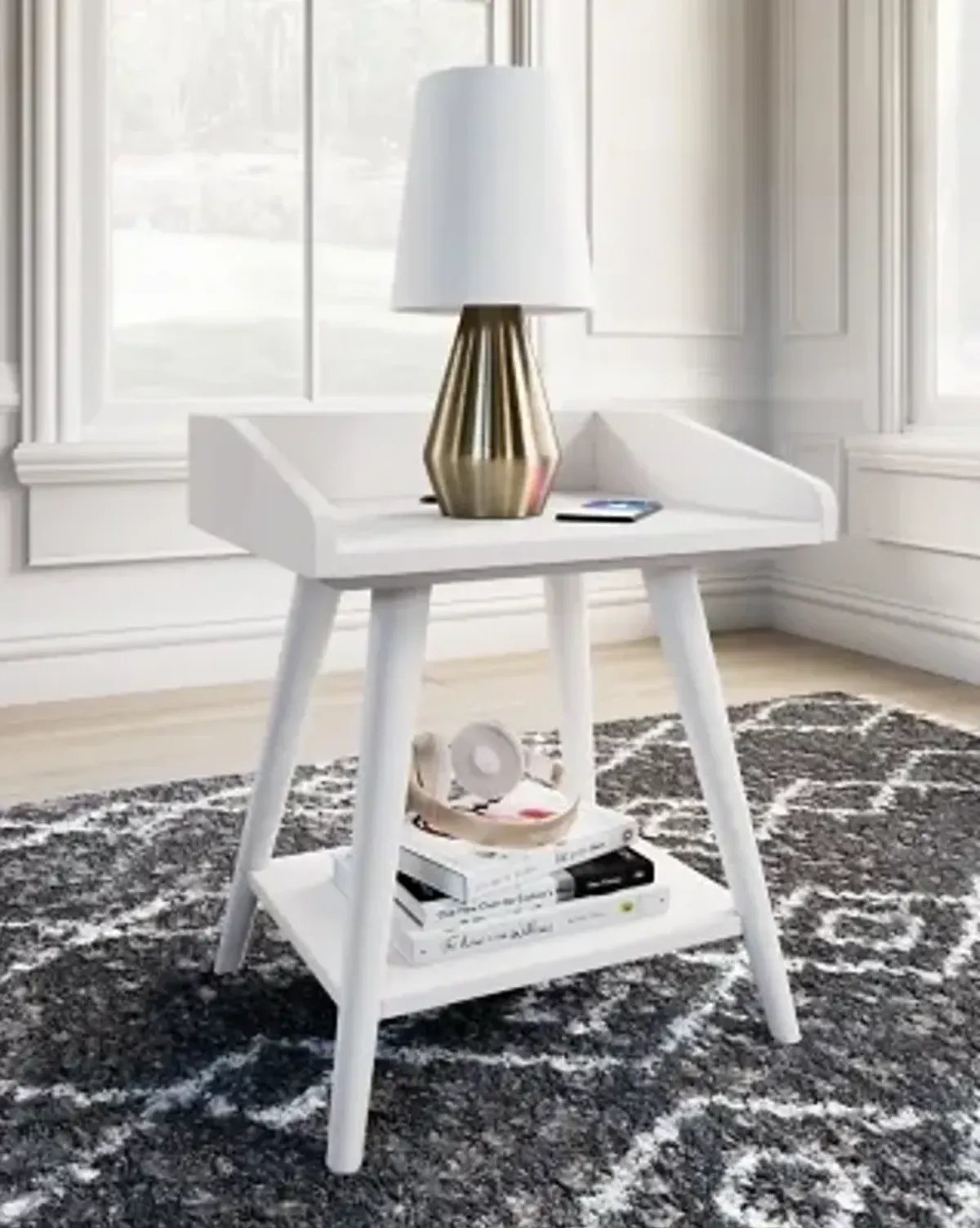 Blariden Accent Table, White