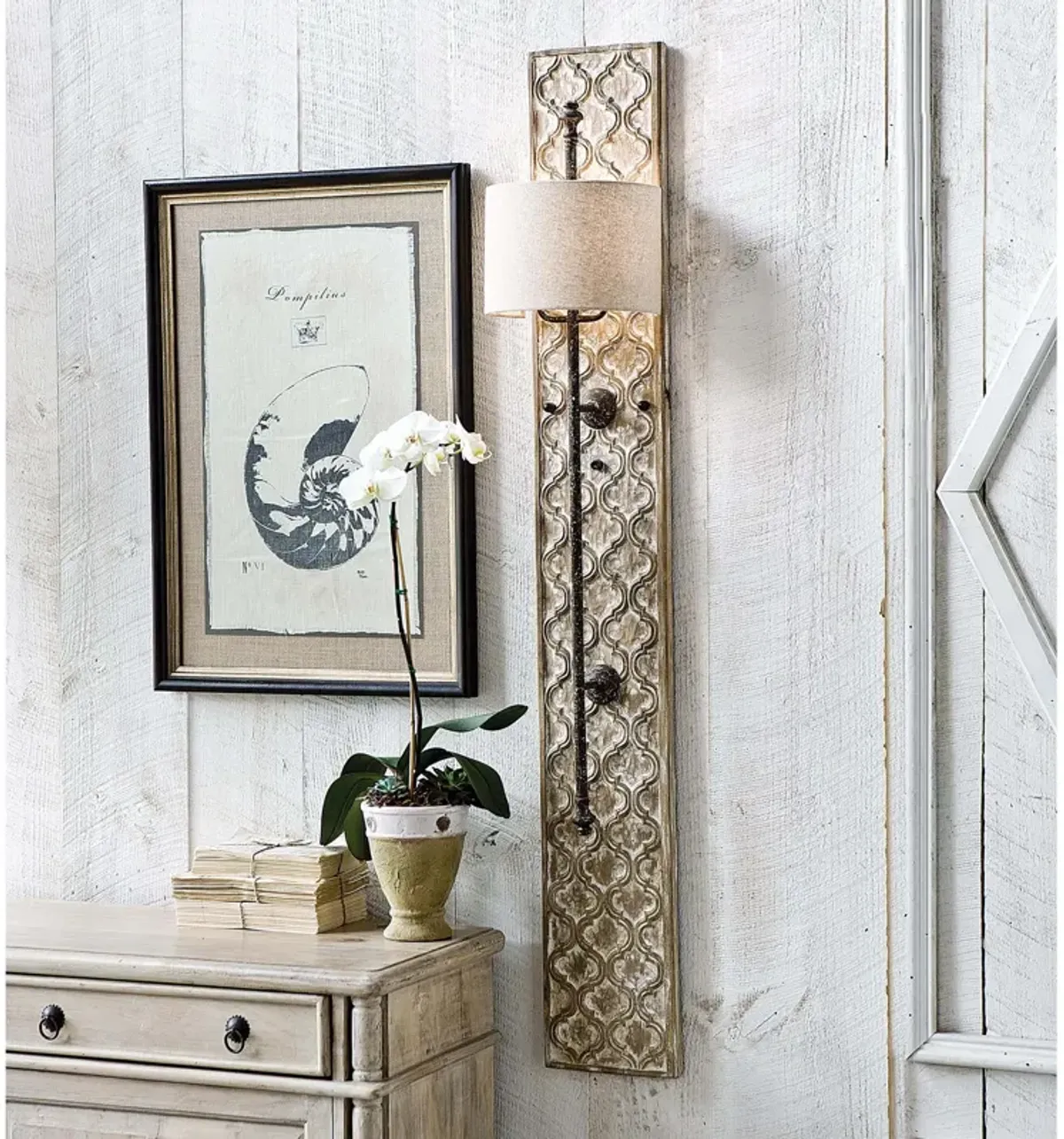 Carved Panel Sconce