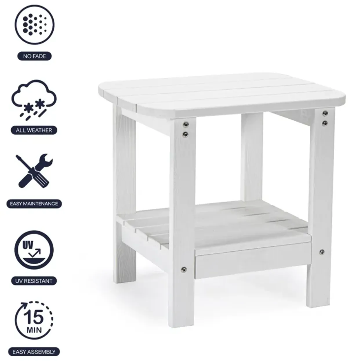 Inspired Home Kaydance Outdoor Side Table