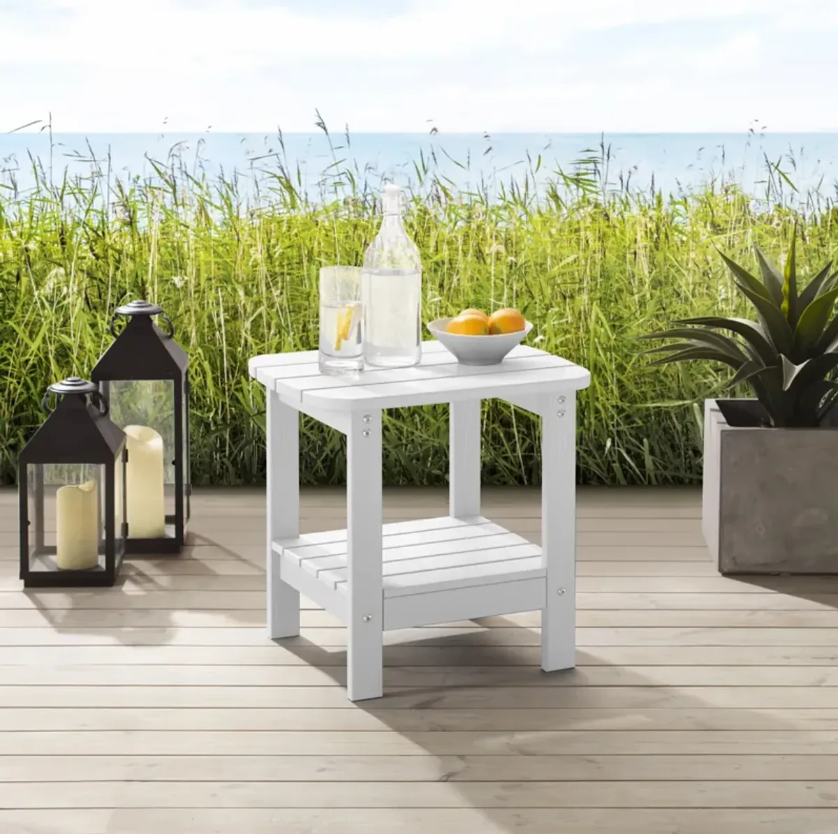 Inspired Home Kaydance Outdoor Side Table