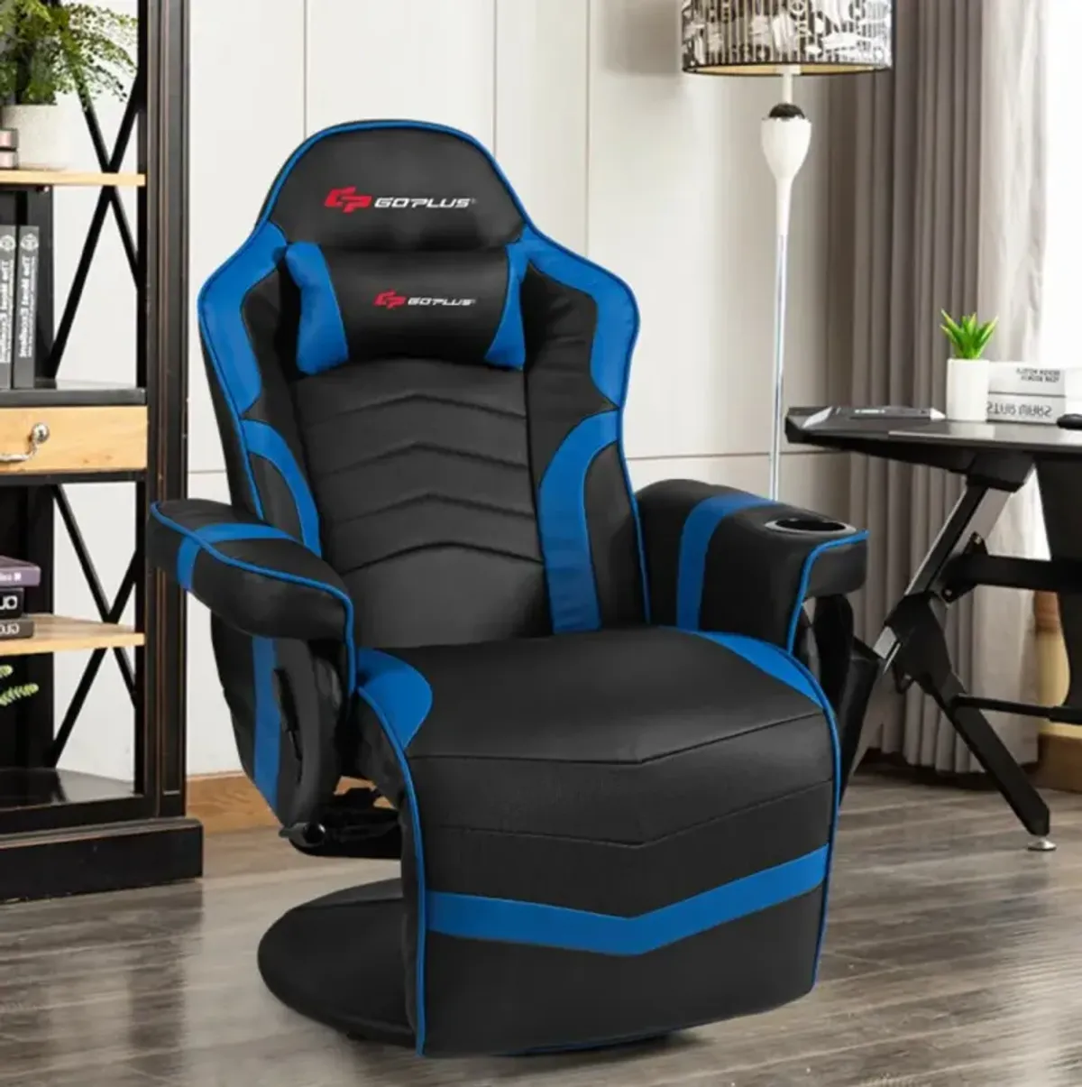 Hivvago Ergonomic High Back Massage Gaming Chair with Pillow