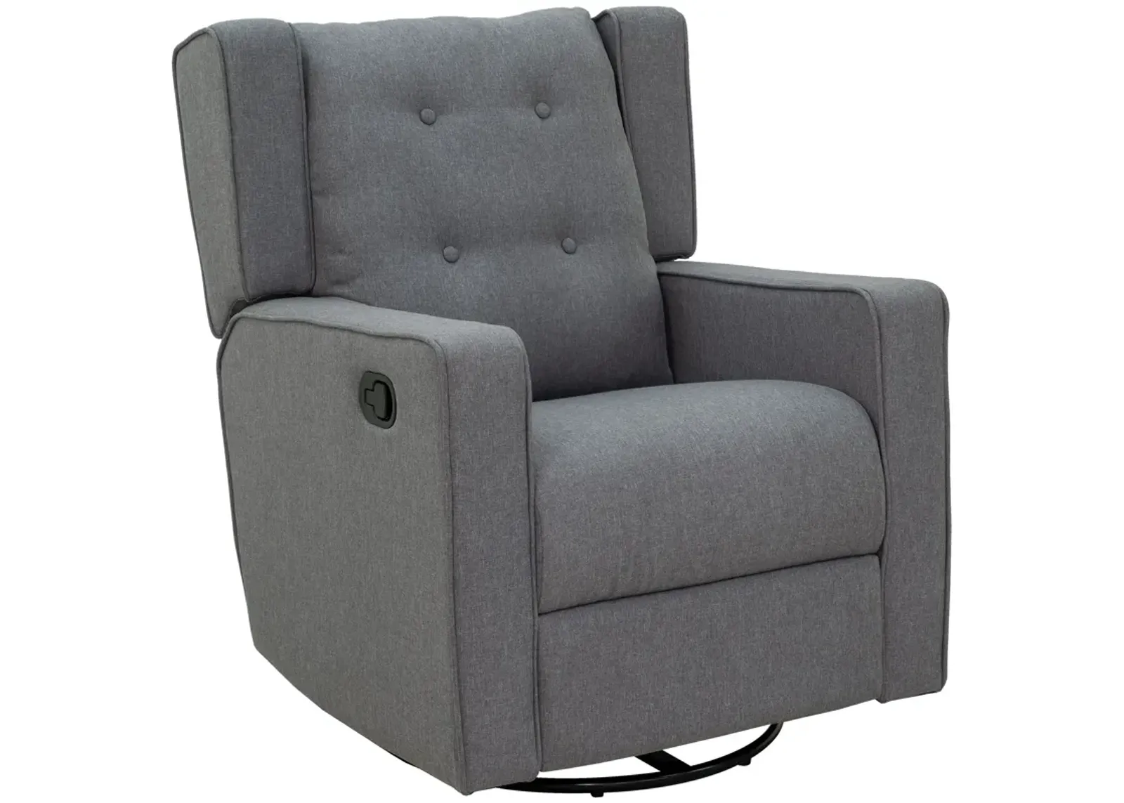 Manual Sofa Recliner Padded Seat Rocking Chair Lounger 360� Swivel w/Footrest