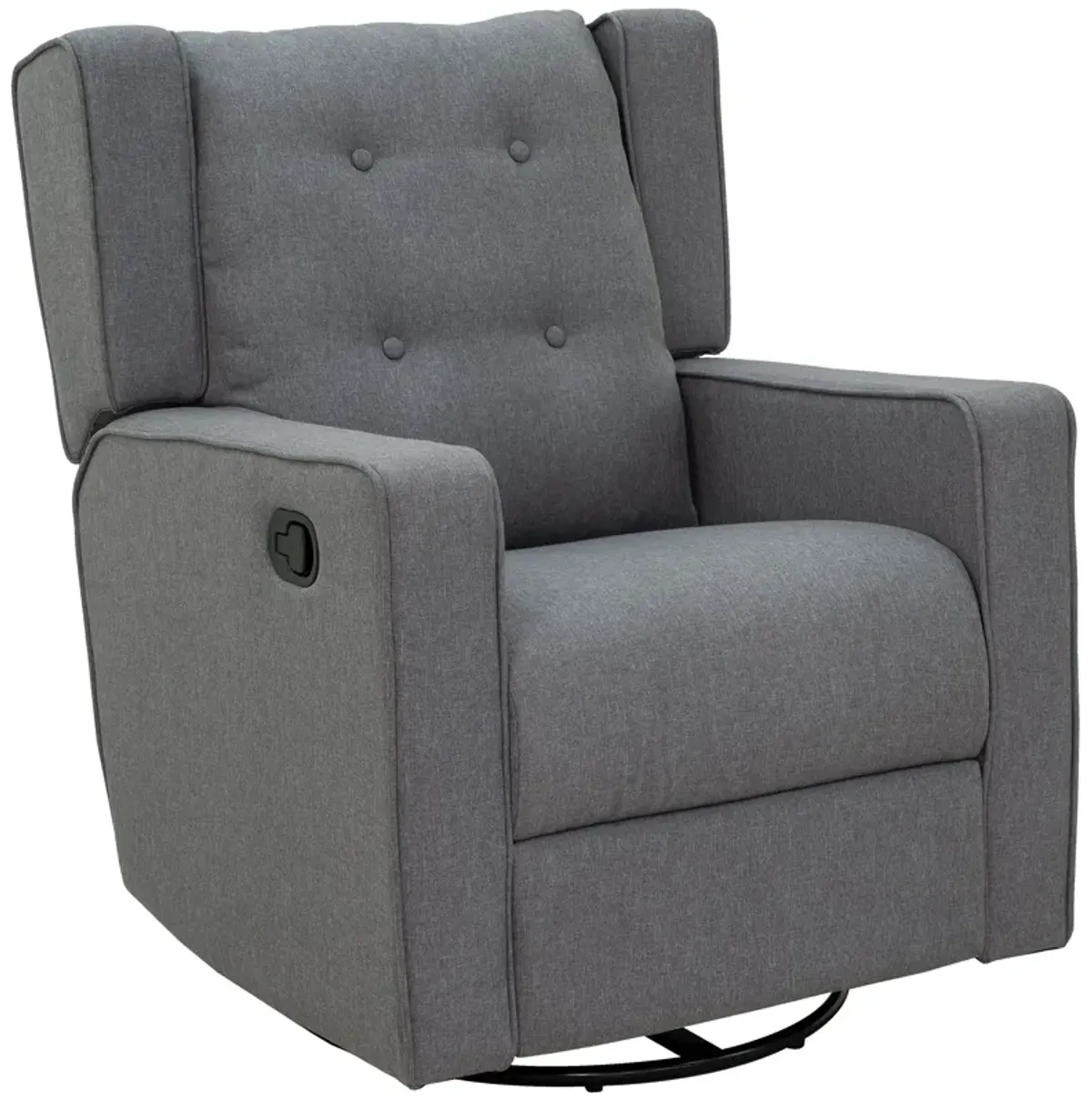 Manual Sofa Recliner Padded Seat Rocking Chair Lounger 360� Swivel w/Footrest