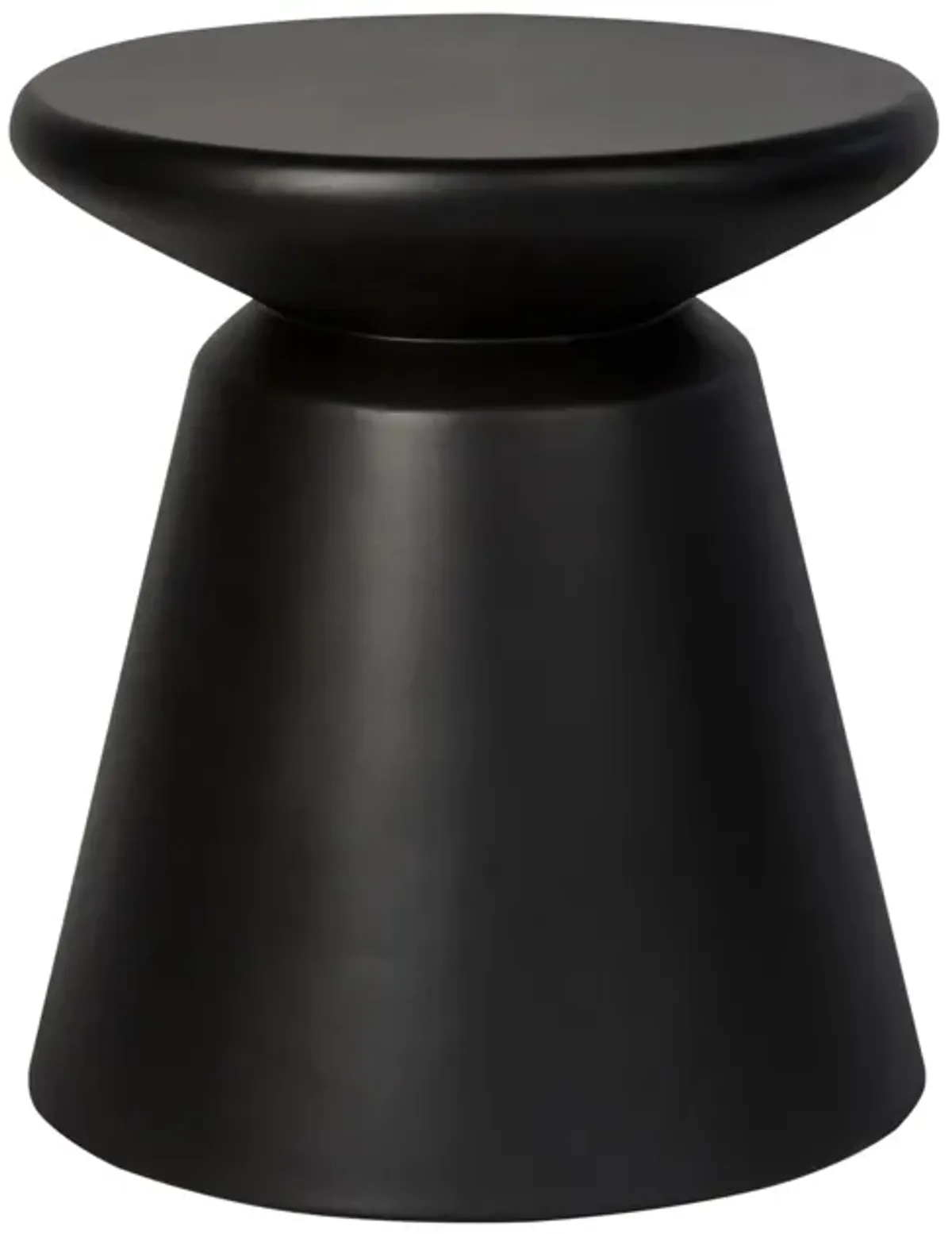 Concrete Mineral Side Table in Black