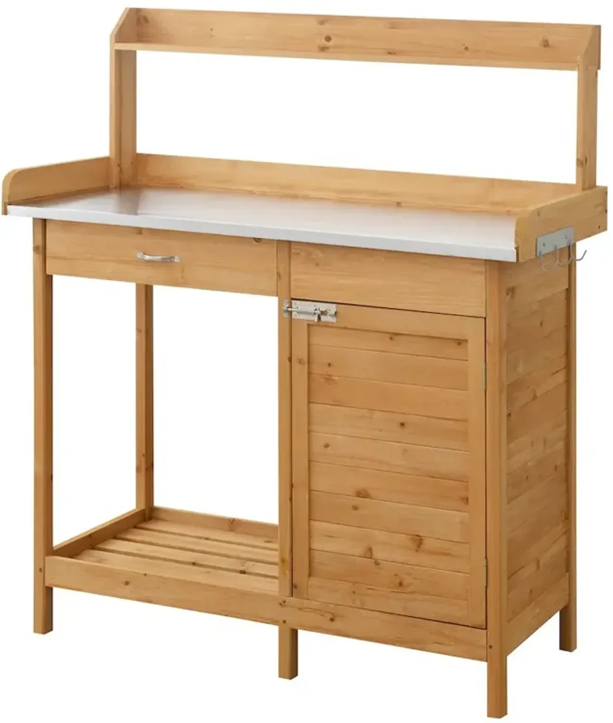 Convience Concept, Inc. Deluxe 1 Drawer Potting Bench with Storage Cabinet and Shelves