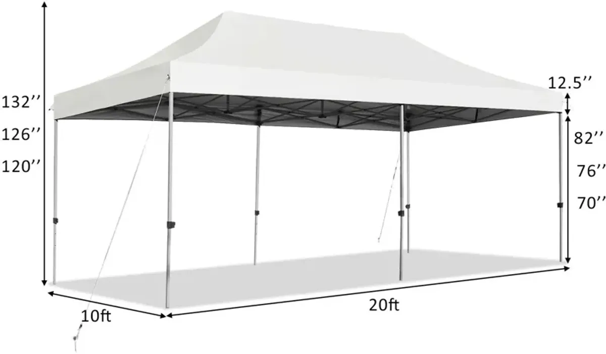 Adjustable Folding Heavy-Duty Sun Shelter with Carrying Bag for Outdoor Events and Beach Days