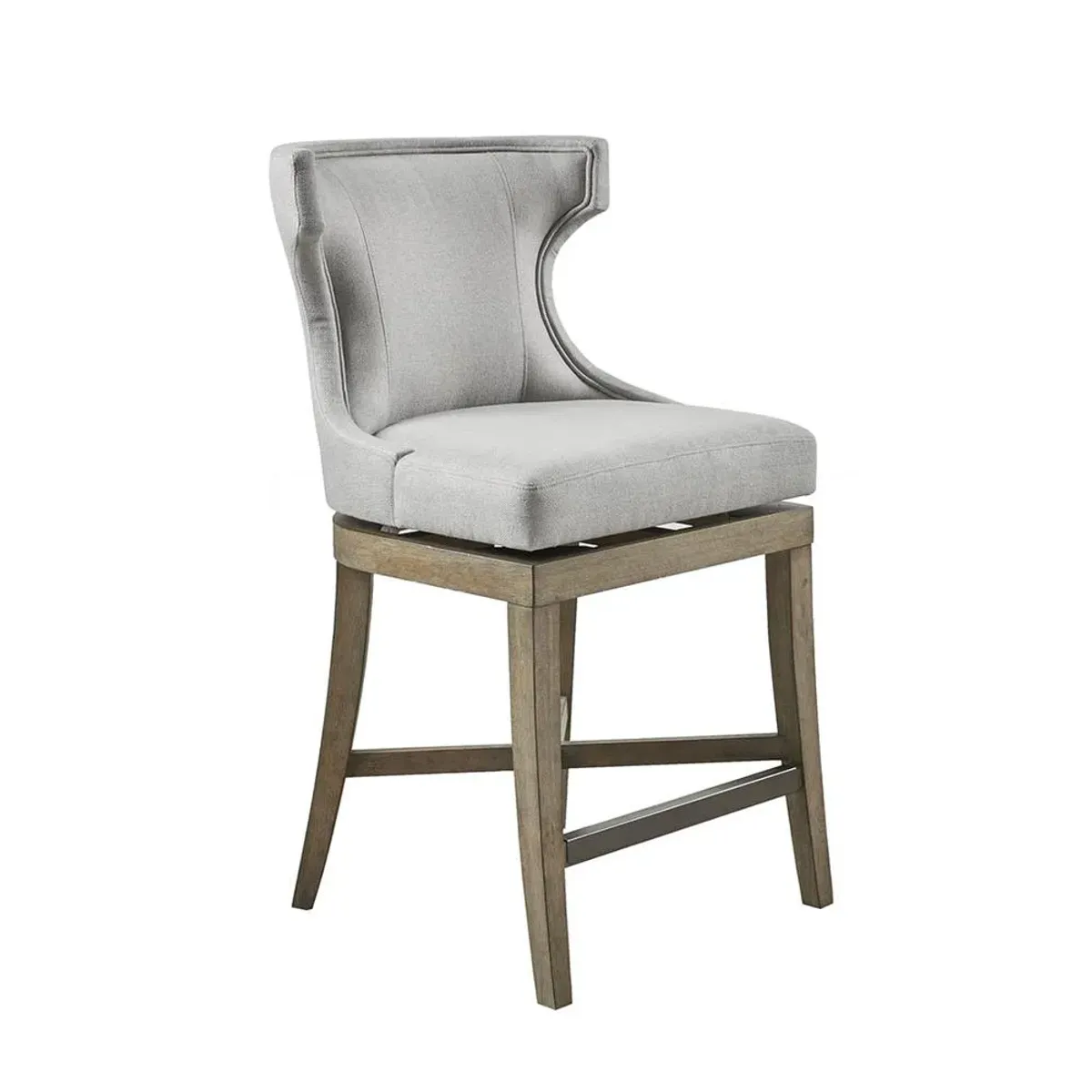 Belen Kox Rustic Elegance Wingback Swivel Stool, Belen Kox