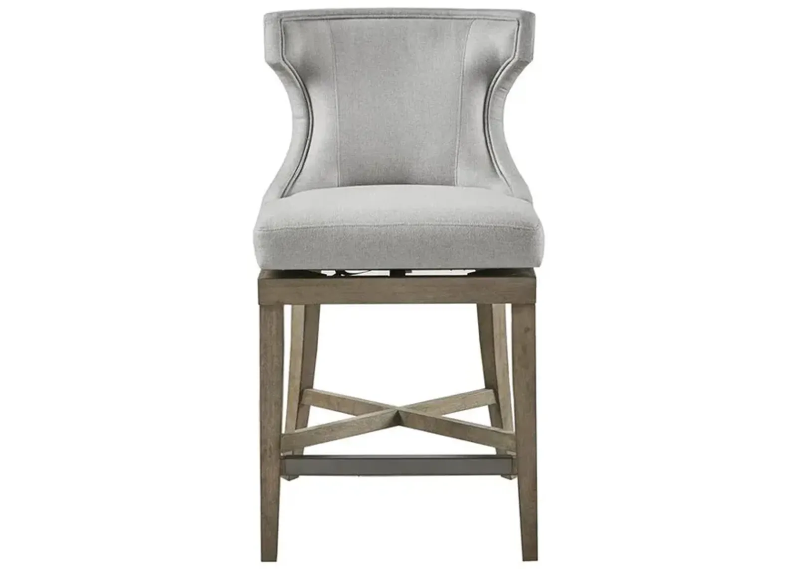 Belen Kox Rustic Elegance Wingback Swivel Stool, Belen Kox