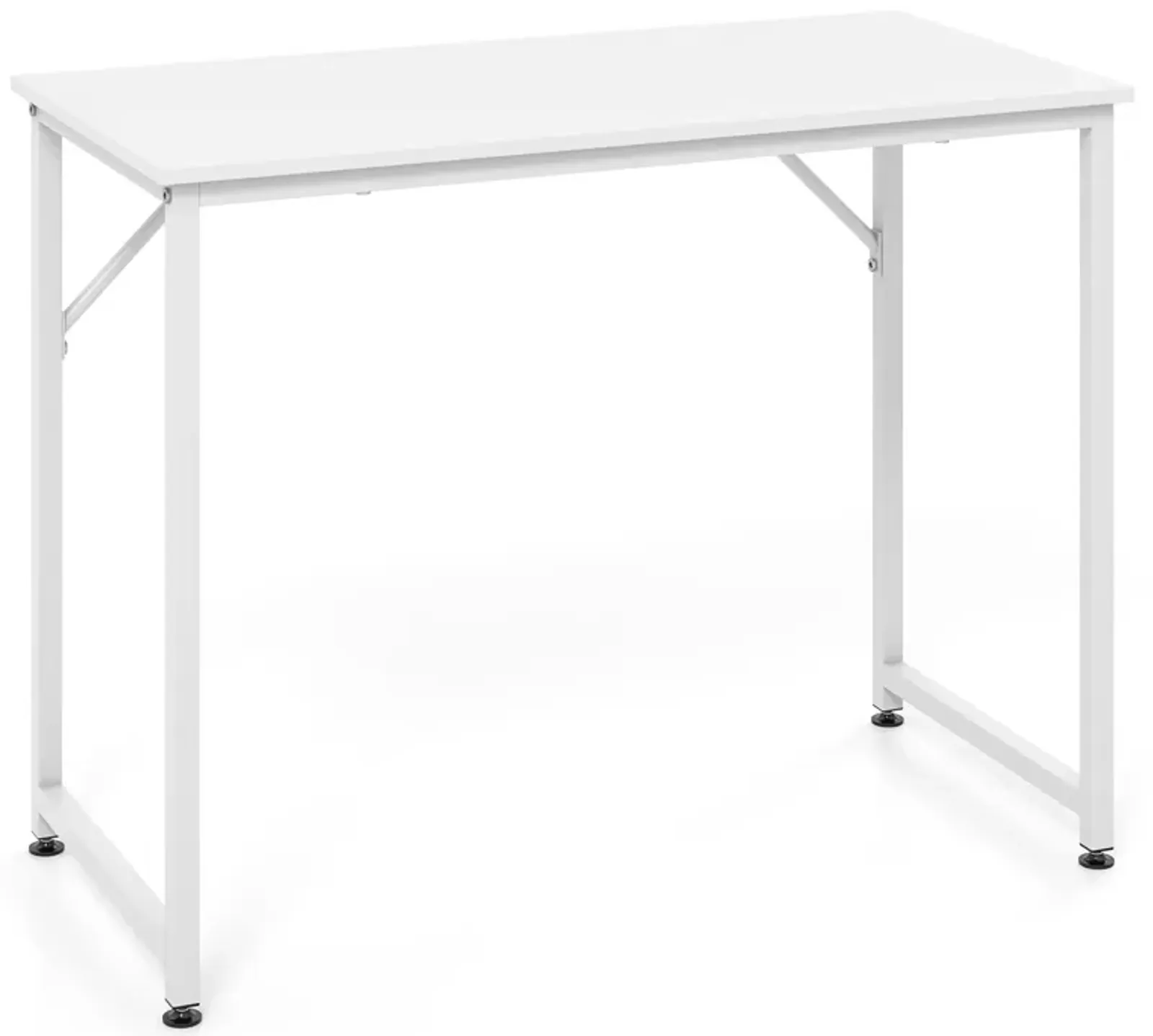 40-Inch Small Computer Desk with Heavy-Duty Metal Frame for Home Office or Workspace