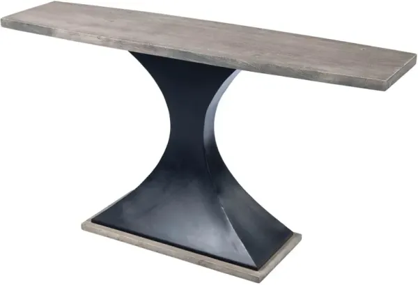 Butler Specialty Lidiya Wood & Metal Console Table, Gray