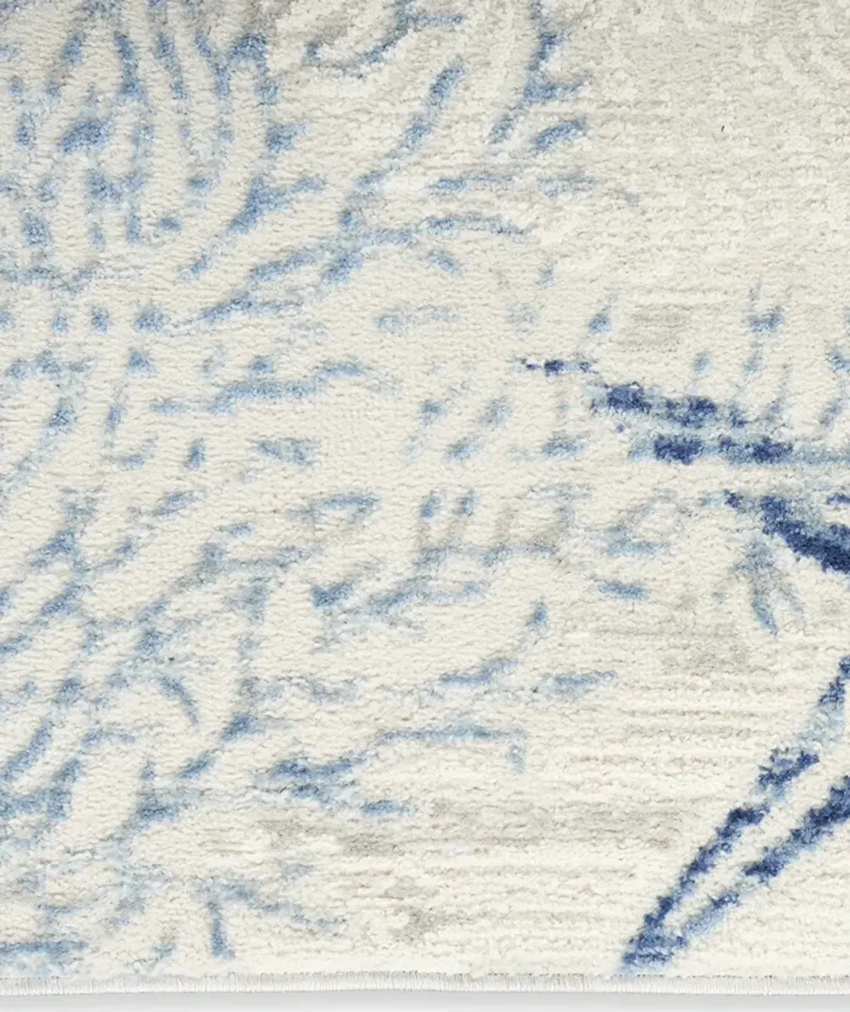 Seaside SDS04 Ivory/Gray/Blue 7'10" x Round Rug