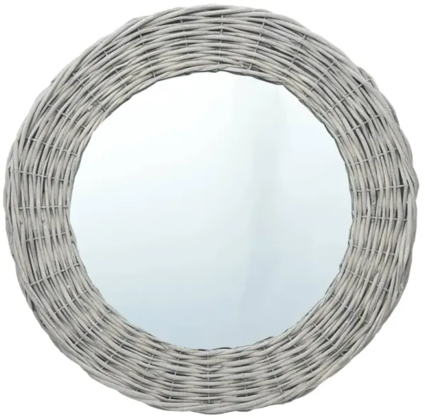 vidaXL Mirror 27.6" Wicker