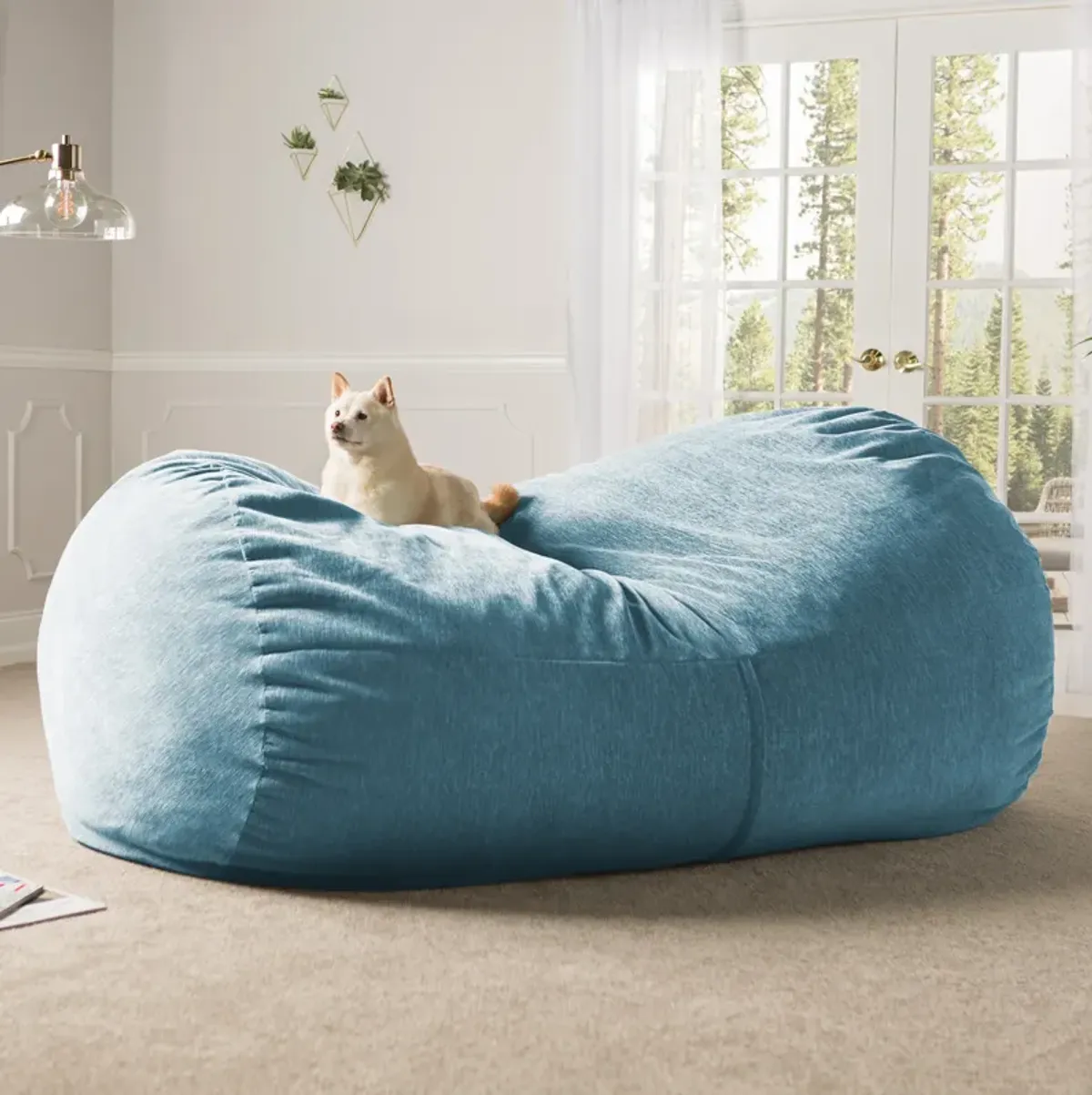 Jaxx 7 Foot Giant Bean Bag Sofa - Premium Chenille