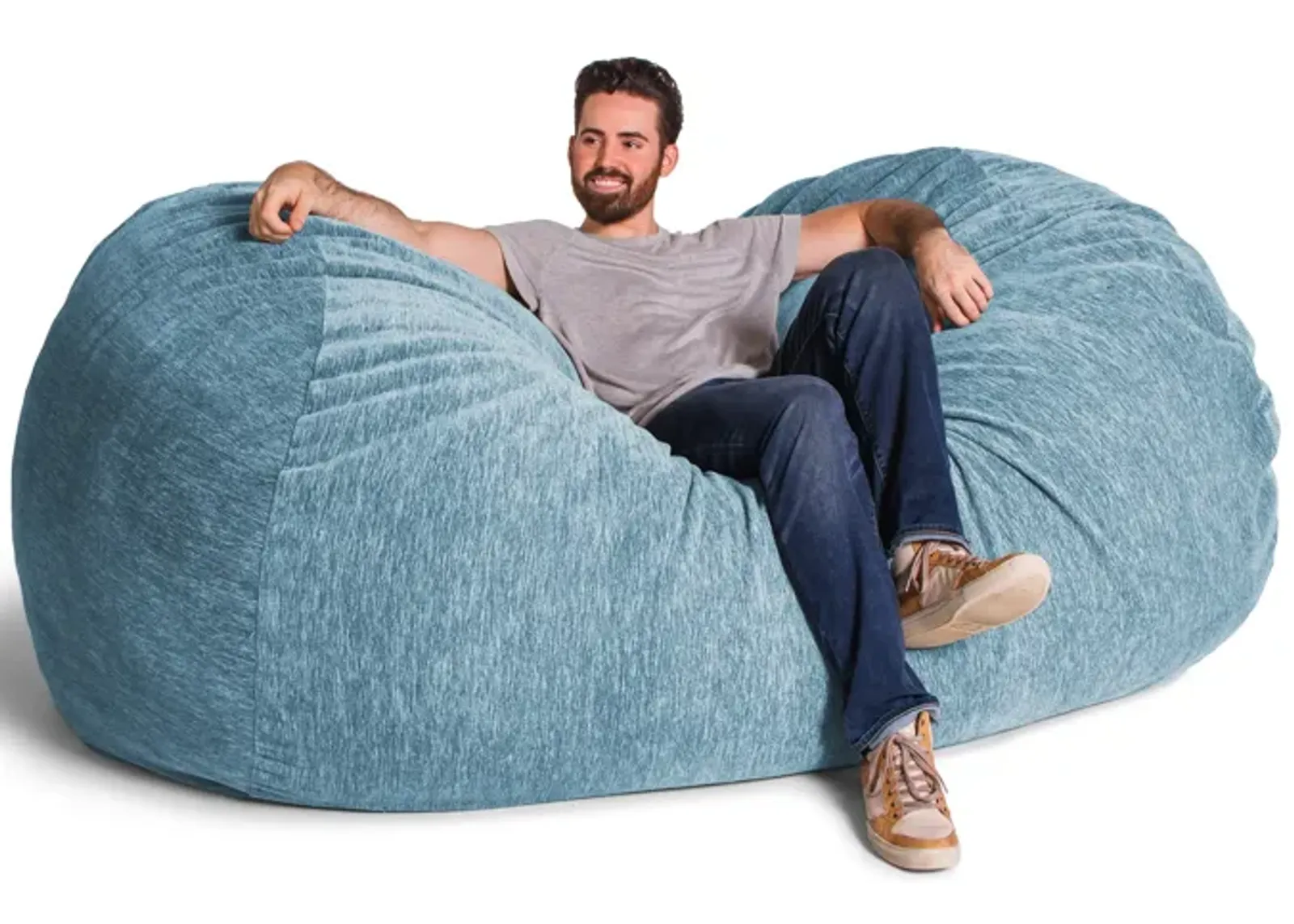 Jaxx 7 Foot Giant Bean Bag Sofa - Premium Chenille