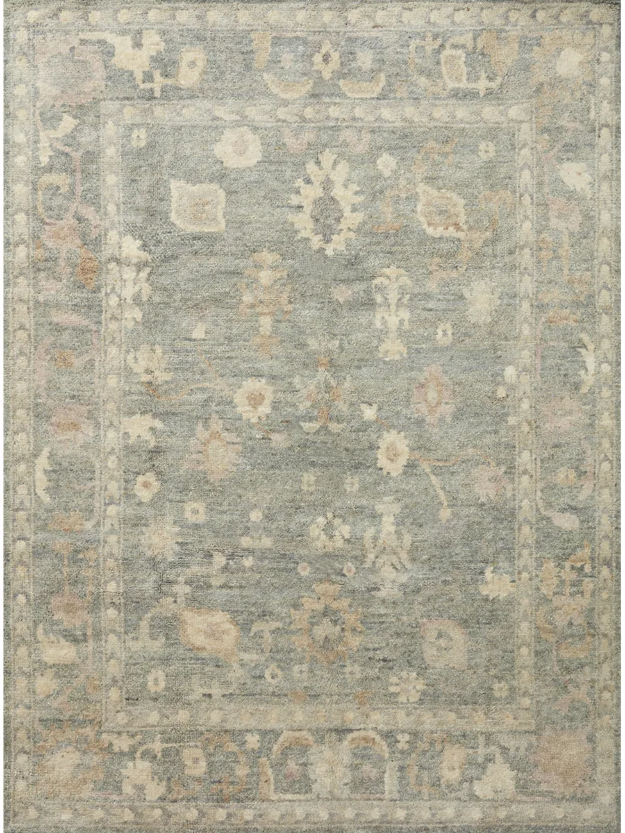 Clement CLM03 Slate/Natural 4' x 6' Rug