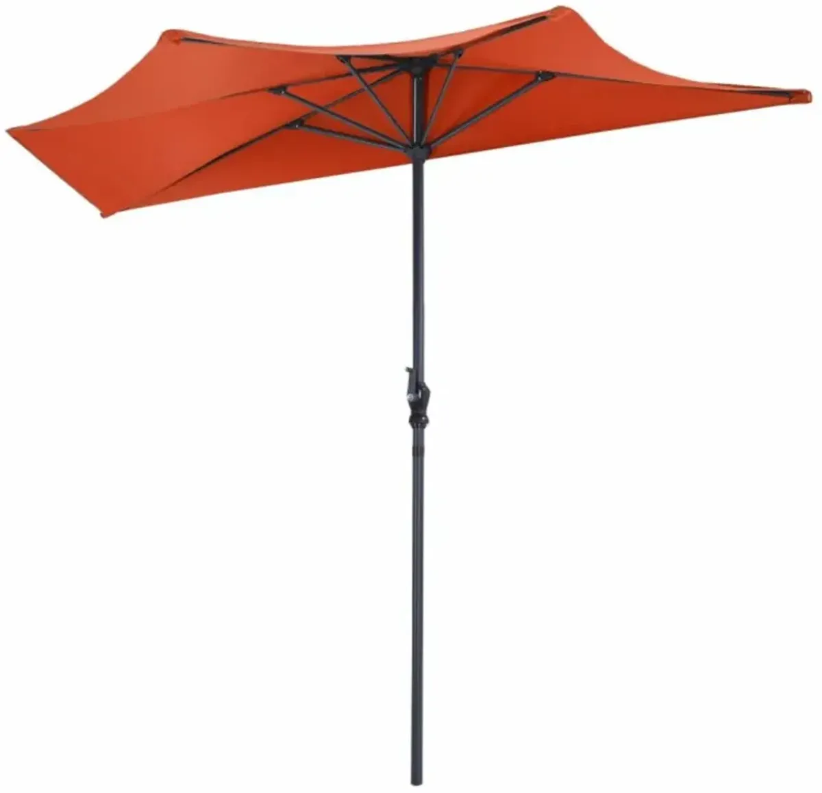 Hivvago 9 Feet Patio Bistro Half Round Umbrella without Weight Base