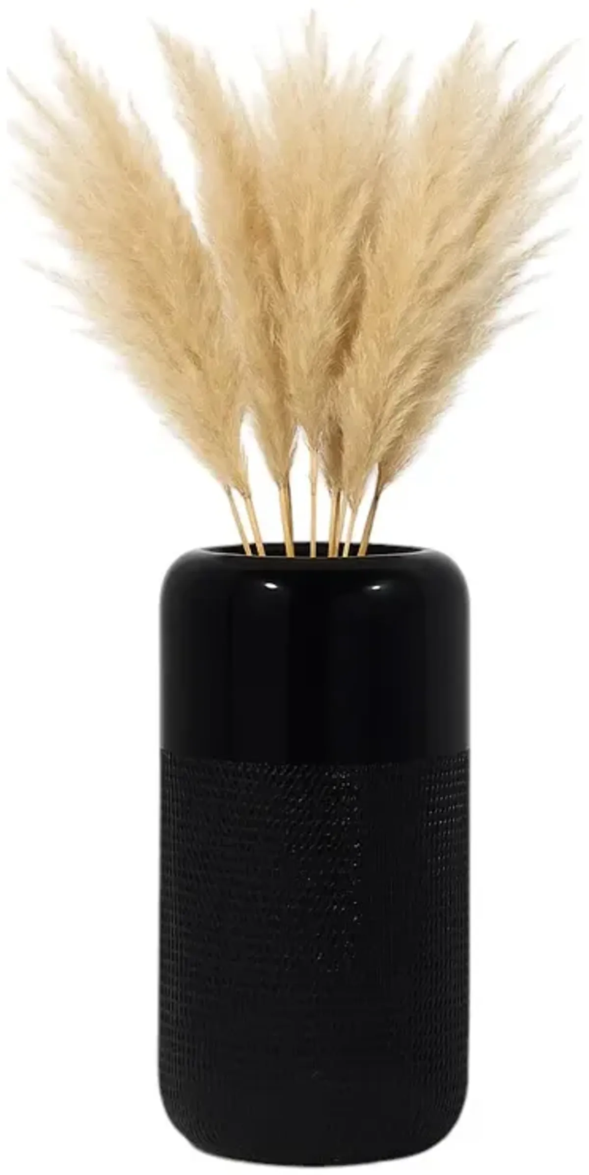 Etched Grooved Vase