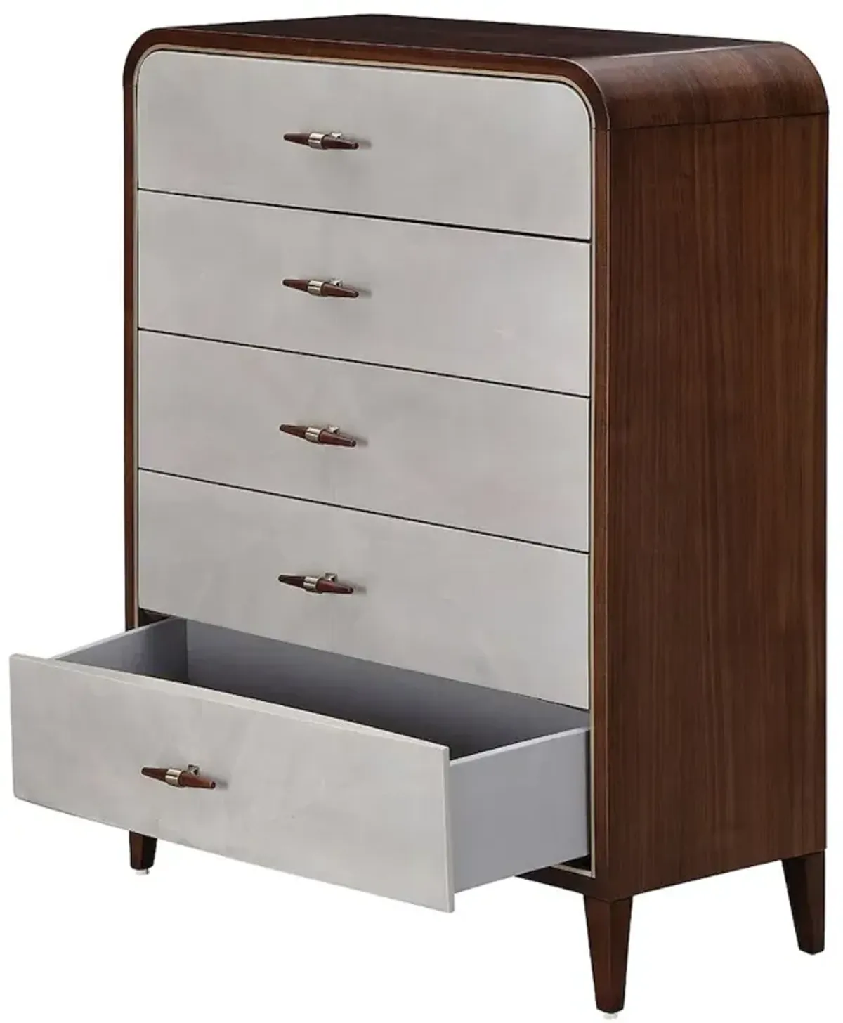 Michael Amini Houston 5-Drawer Chest - Walnut