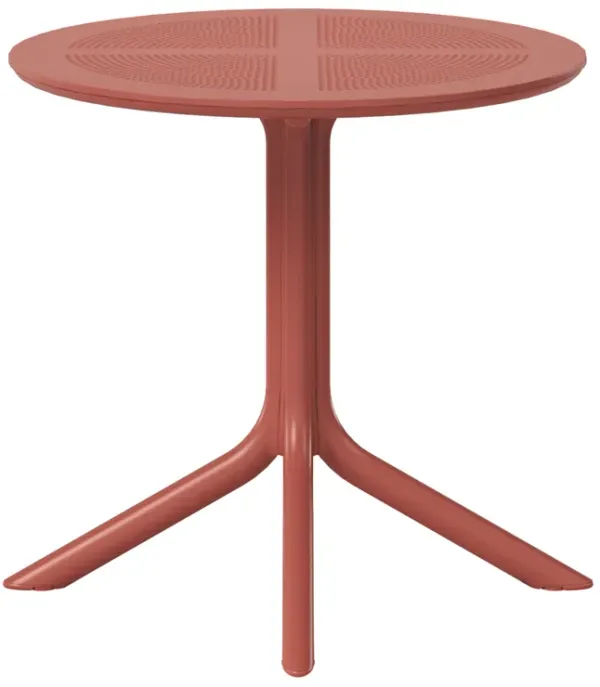 WestinTrends 31.5" Round Plastic Outdoor Patio Dining Table for 4