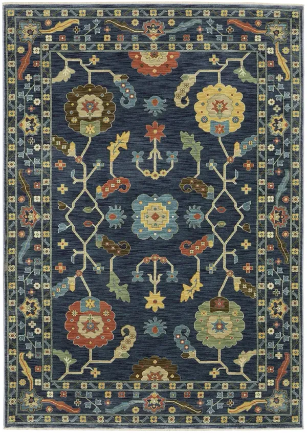 Francesca 6'7" x 9'6" Blue Rug