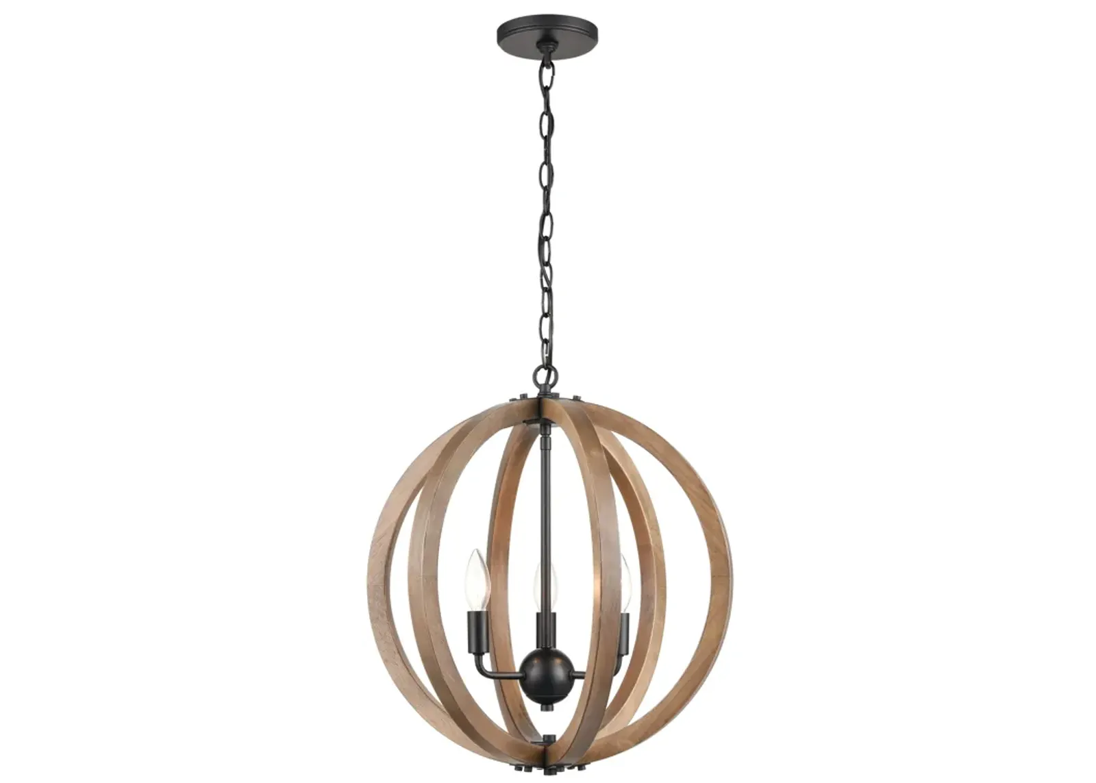 Barrow 18" Wide 3-Light Chandelier