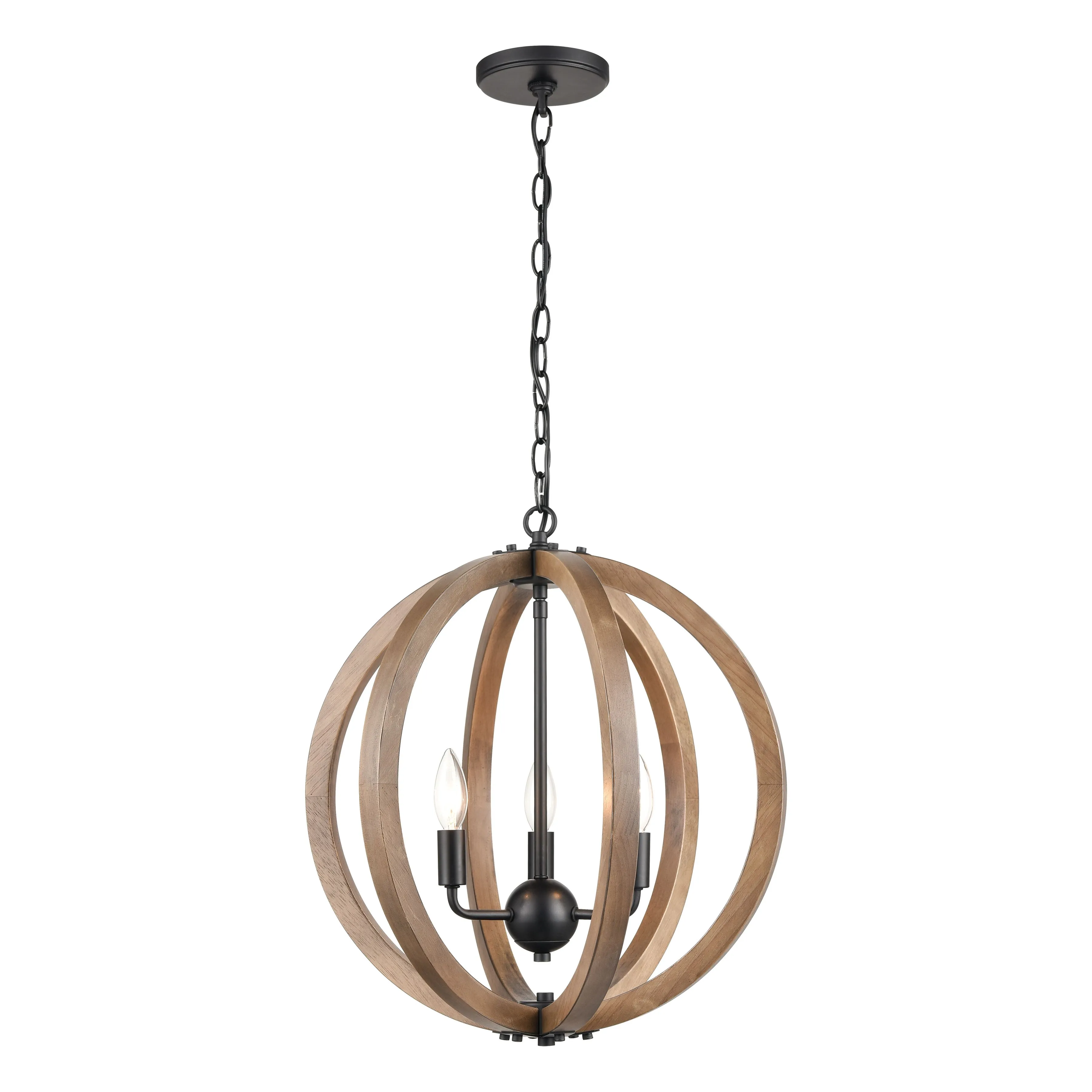 Barrow 18" Wide 3-Light Chandelier