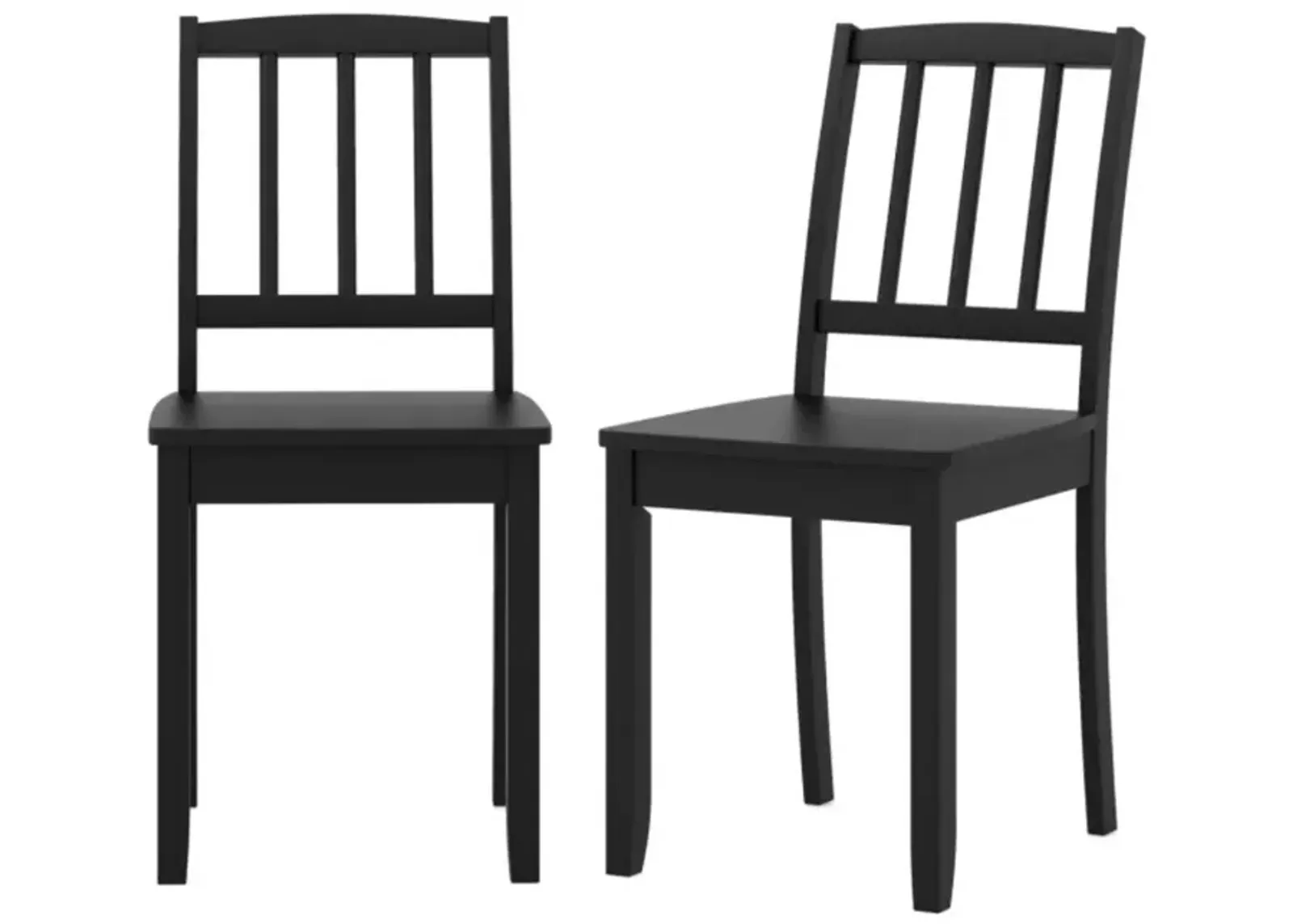 Hivvago Wood Dining Chair Set of 2 with Rubber Wood Legs