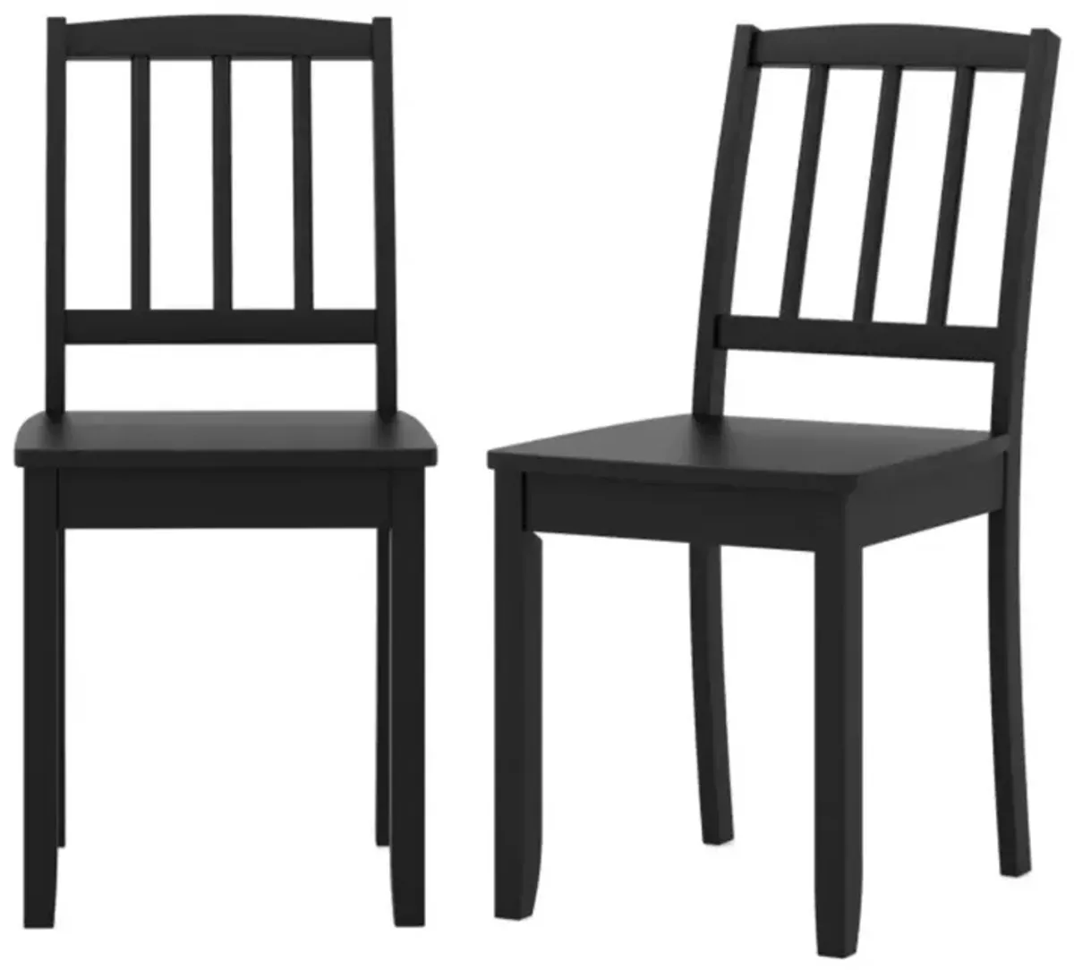 Hivvago Wood Dining Chair Set of 2 with Rubber Wood Legs