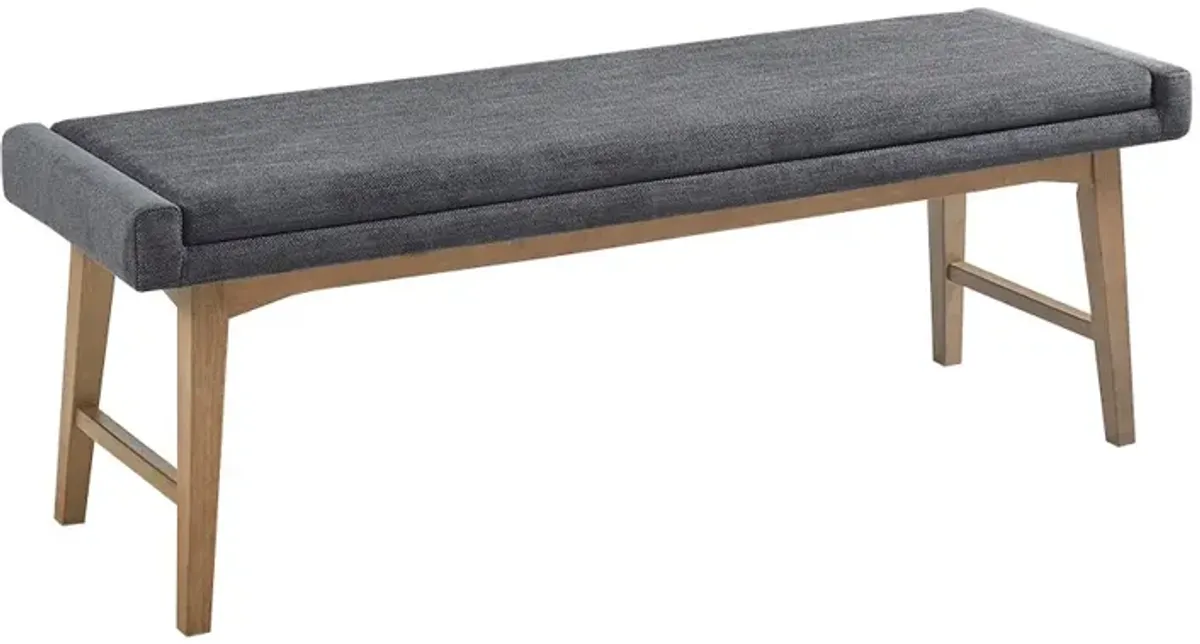 Gracie Mills Arron Mid-Century Upholstered Accent Bench