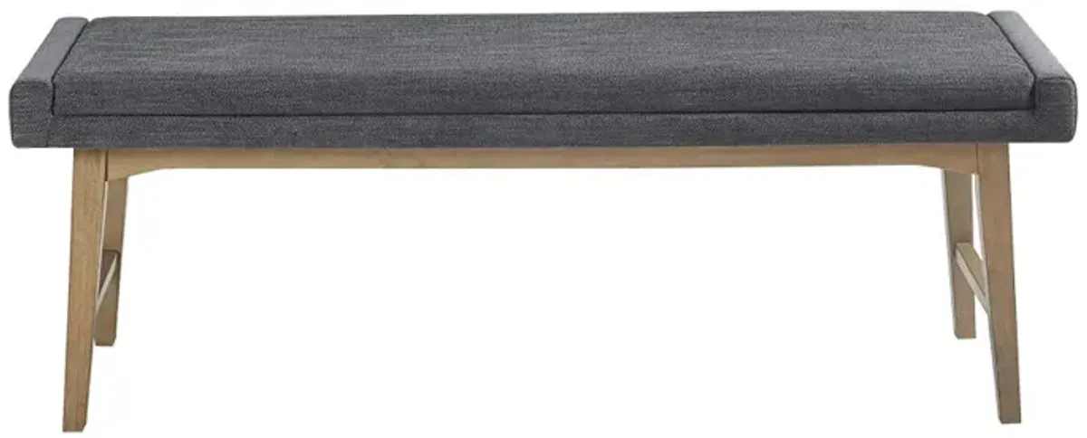 Gracie Mills Arron Mid-Century Upholstered Accent Bench