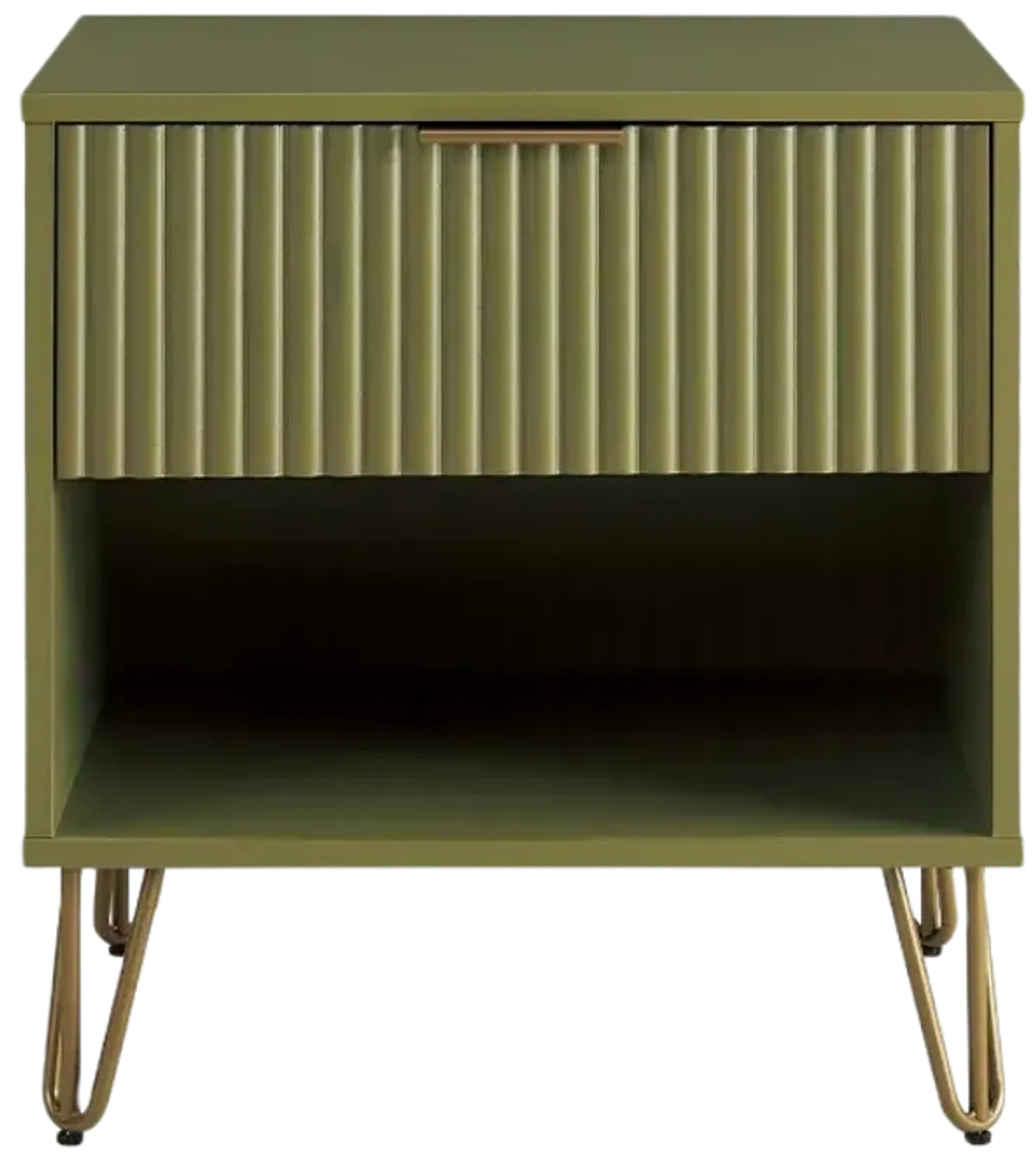 Dumbo 1-Drawer Nightstands in Green (Set of 2)