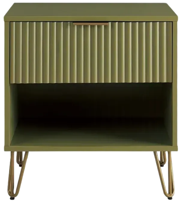 Dumbo 1-Drawer Nightstands in Green (Set of 2)