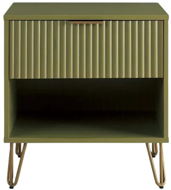 Dumbo 1-Drawer Nightstands in Green (Set of 2)