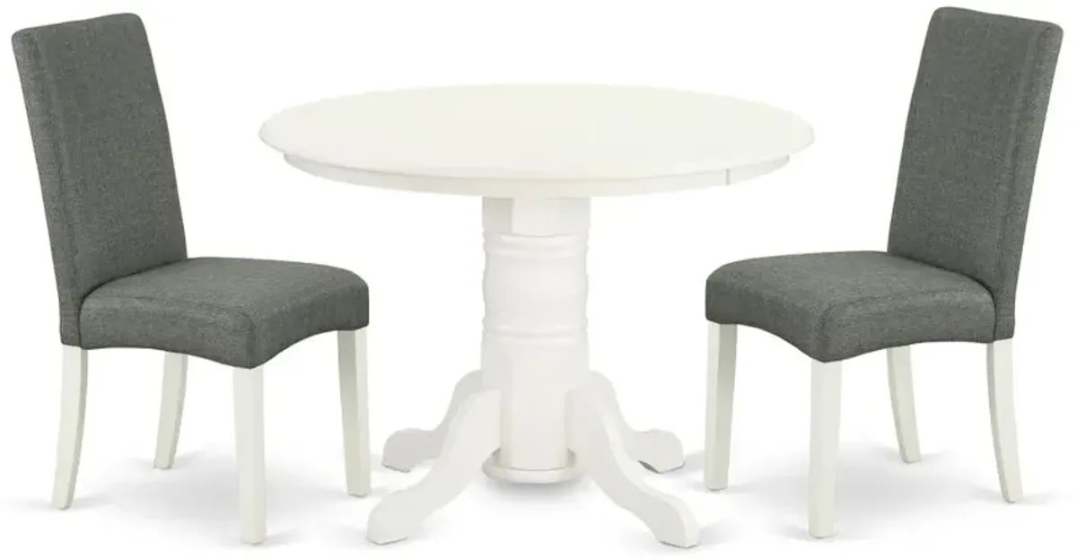 Dining Room Set Linen White, SHDR3-LWH-07