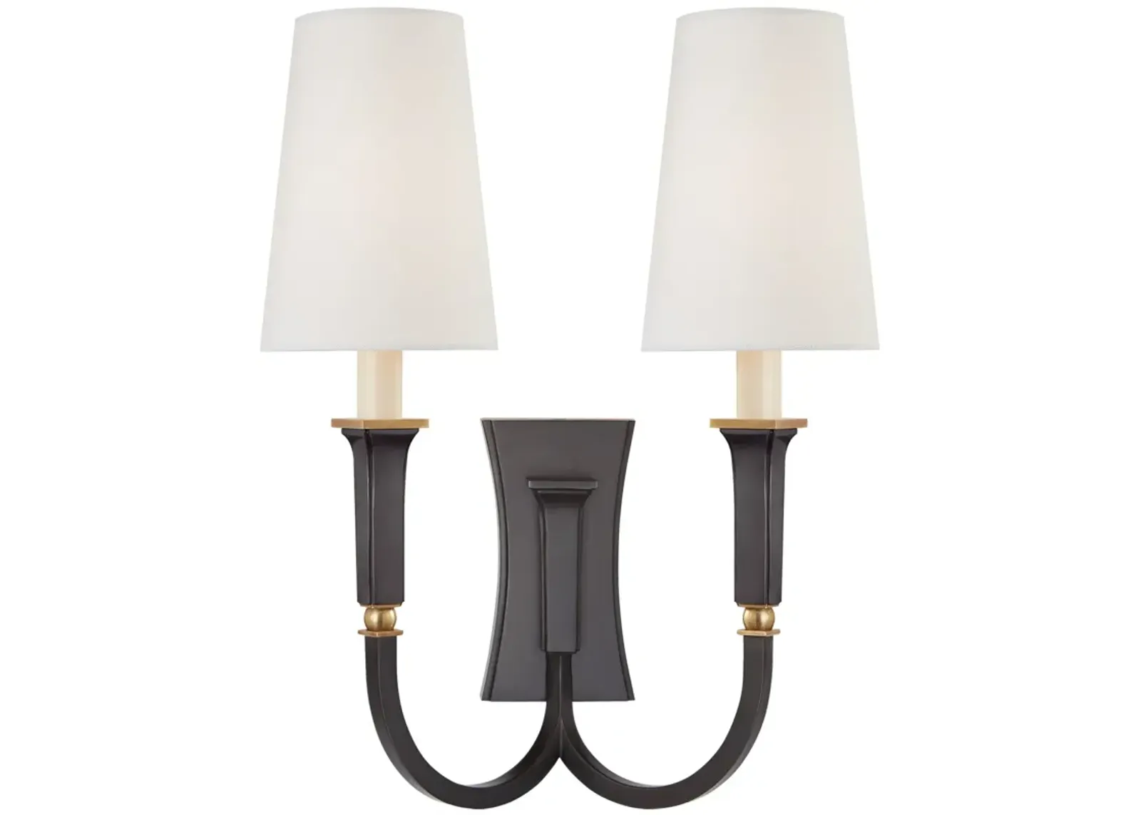 Delphia Lrg Double Arm Sconce