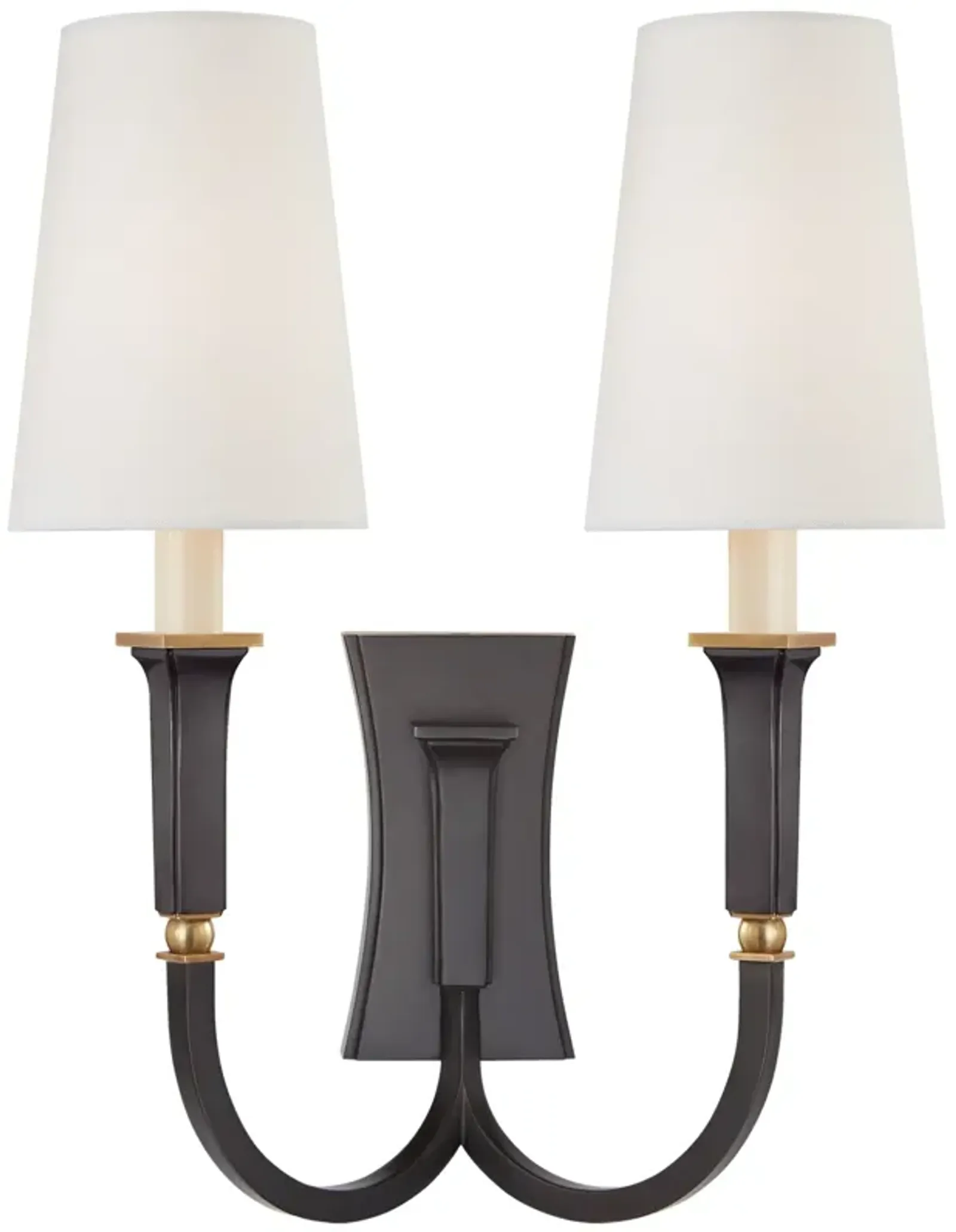 Delphia Lrg Double Arm Sconce