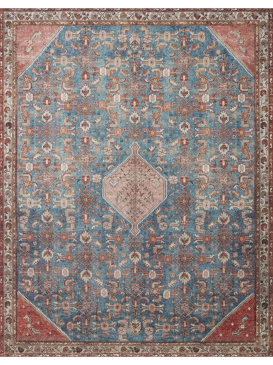 Layla LAY10 Marine/Clay 7'6" x 9'6" Rug