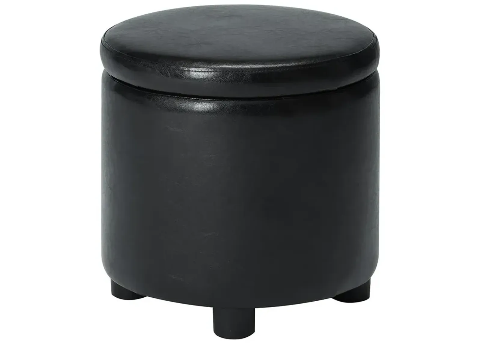 Convience Concept, Inc. Designs 4 Comfort Round Accent Storage Ottoman with Reversible Tray Lid