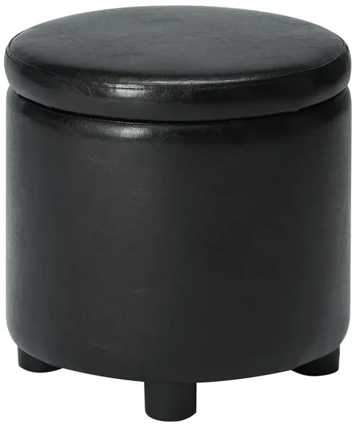 Convience Concept, Inc. Designs 4 Comfort Round Accent Storage Ottoman with Reversible Tray Lid